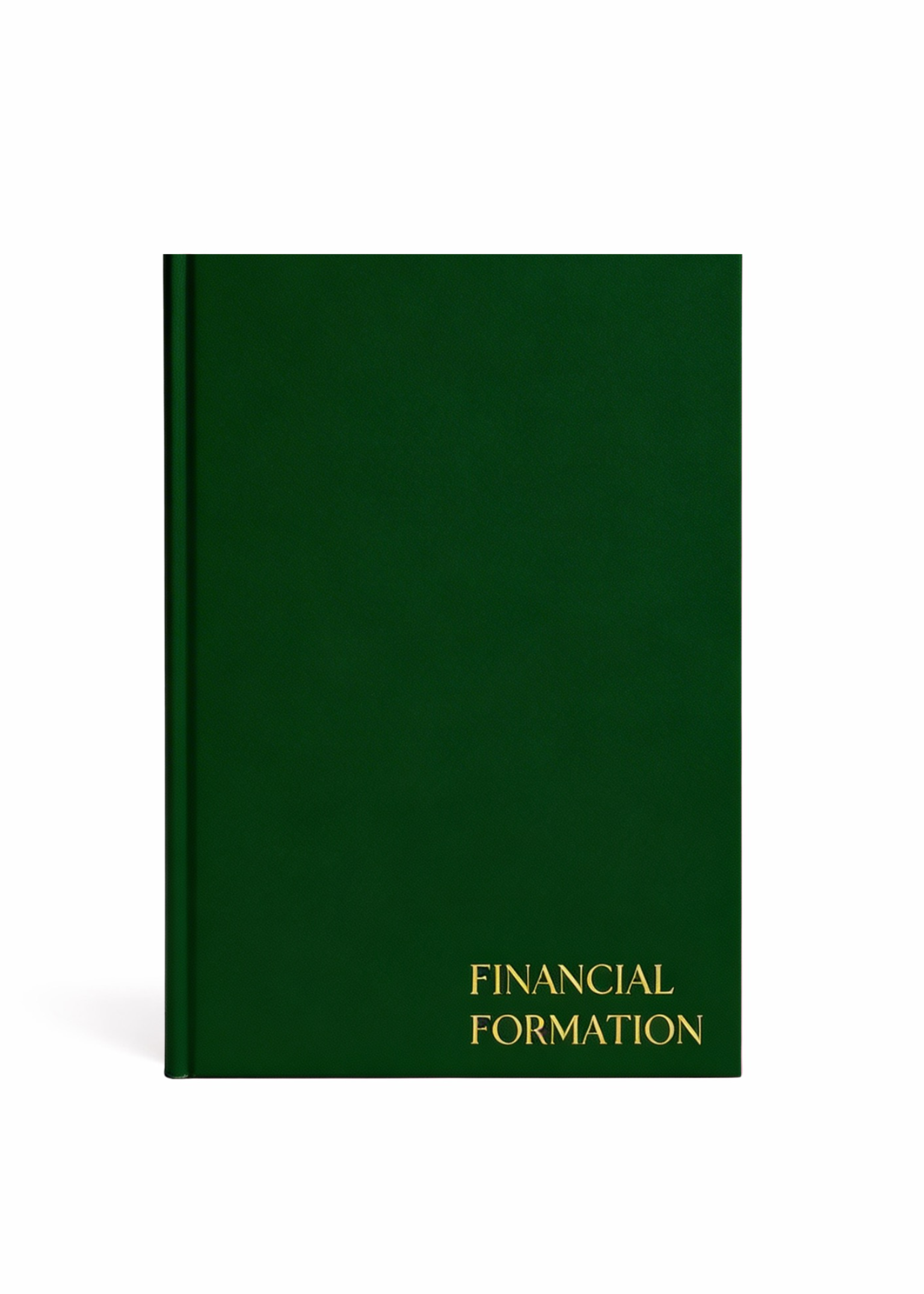 Money organization and savings guided journal titled Financial Formation for women