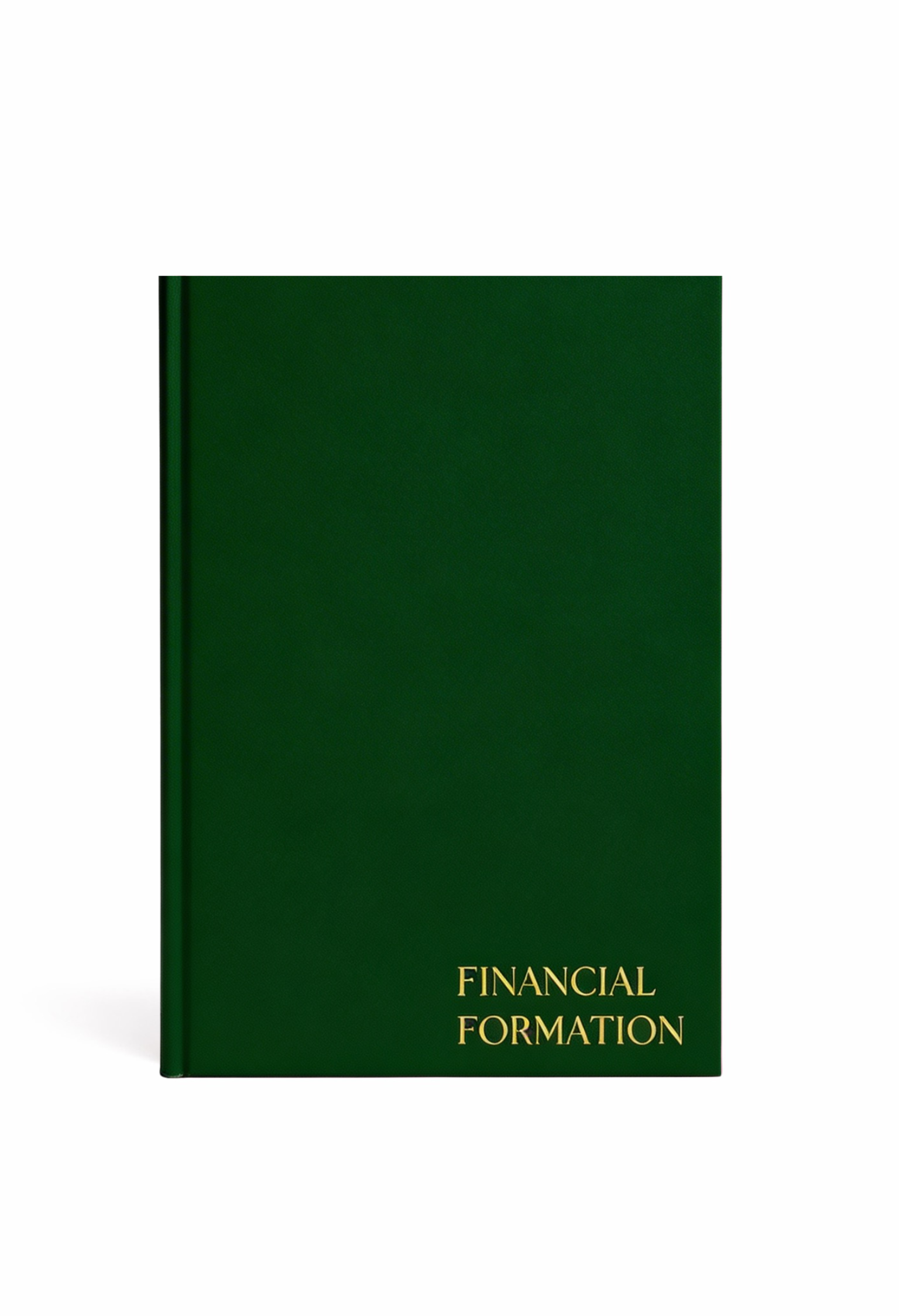 Money organization and savings guided journal titled Financial Formation for women