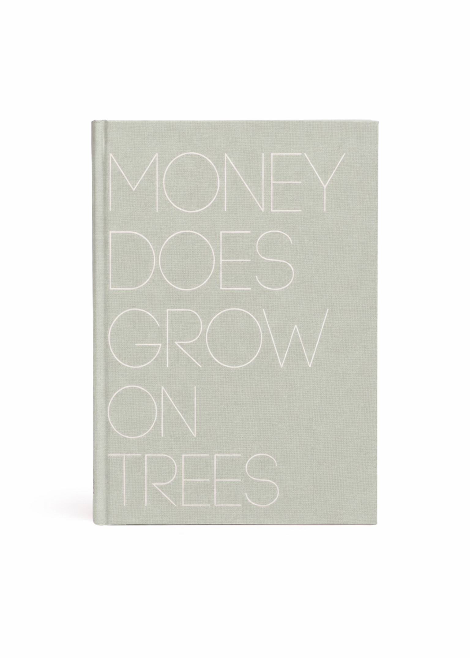 Abundance and wealth mindset guided journal titled Money Does Grow On Trees