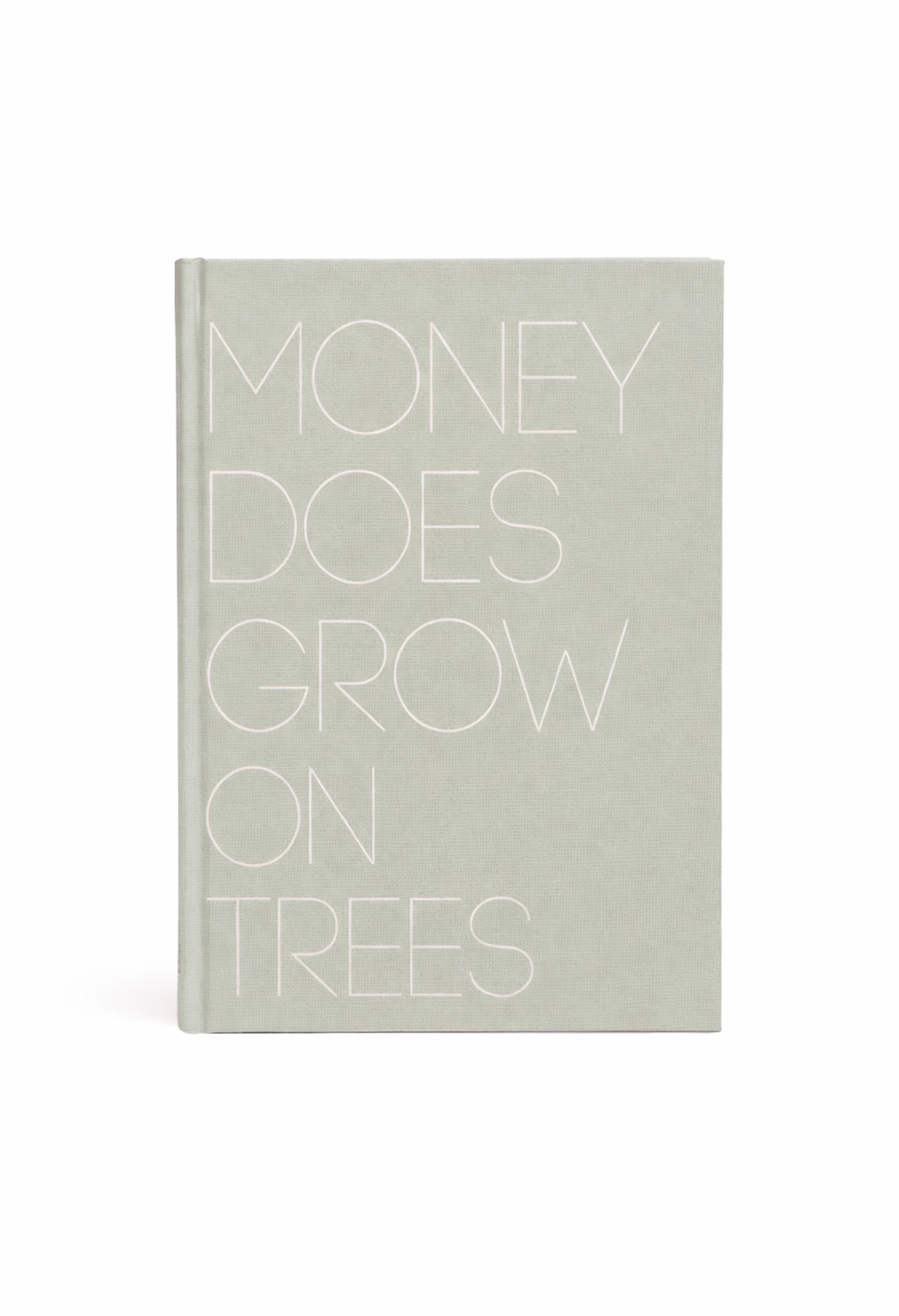 Abundance and wealth mindset guided journal titled Money Does Grow On Trees