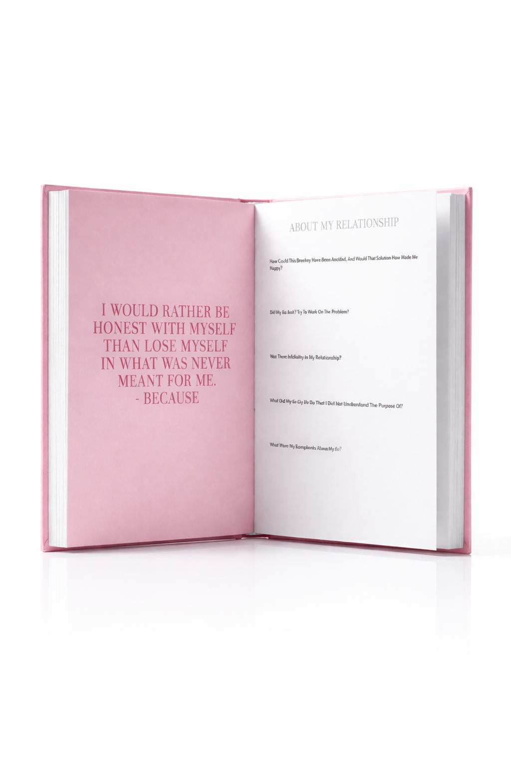 Guided journal for women healing from a breakup and broken heart