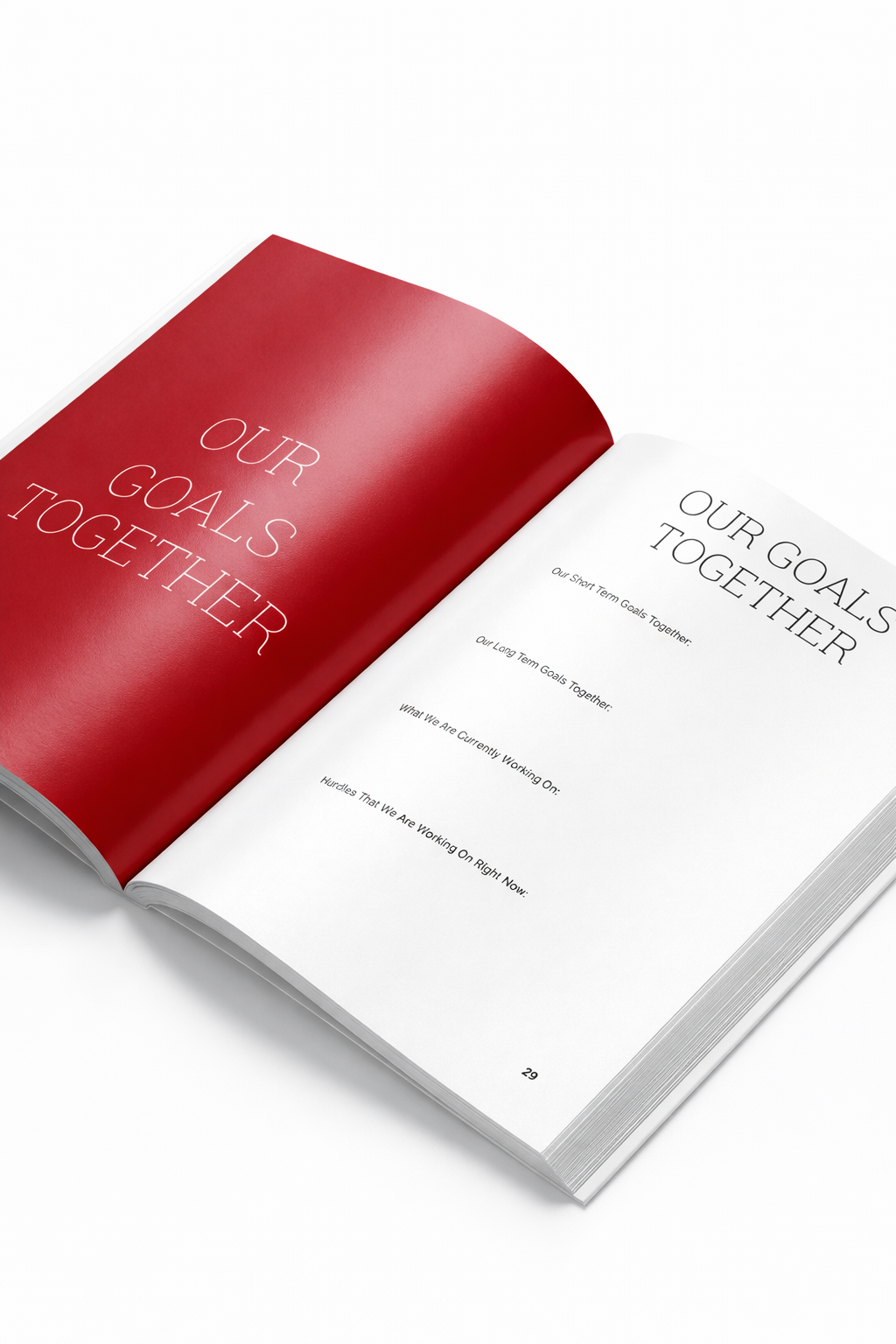 Guided journal for couples to strengthen their relationship and deepen connection