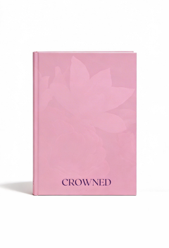 Crowned self-worth and identity guided journal for women on white background