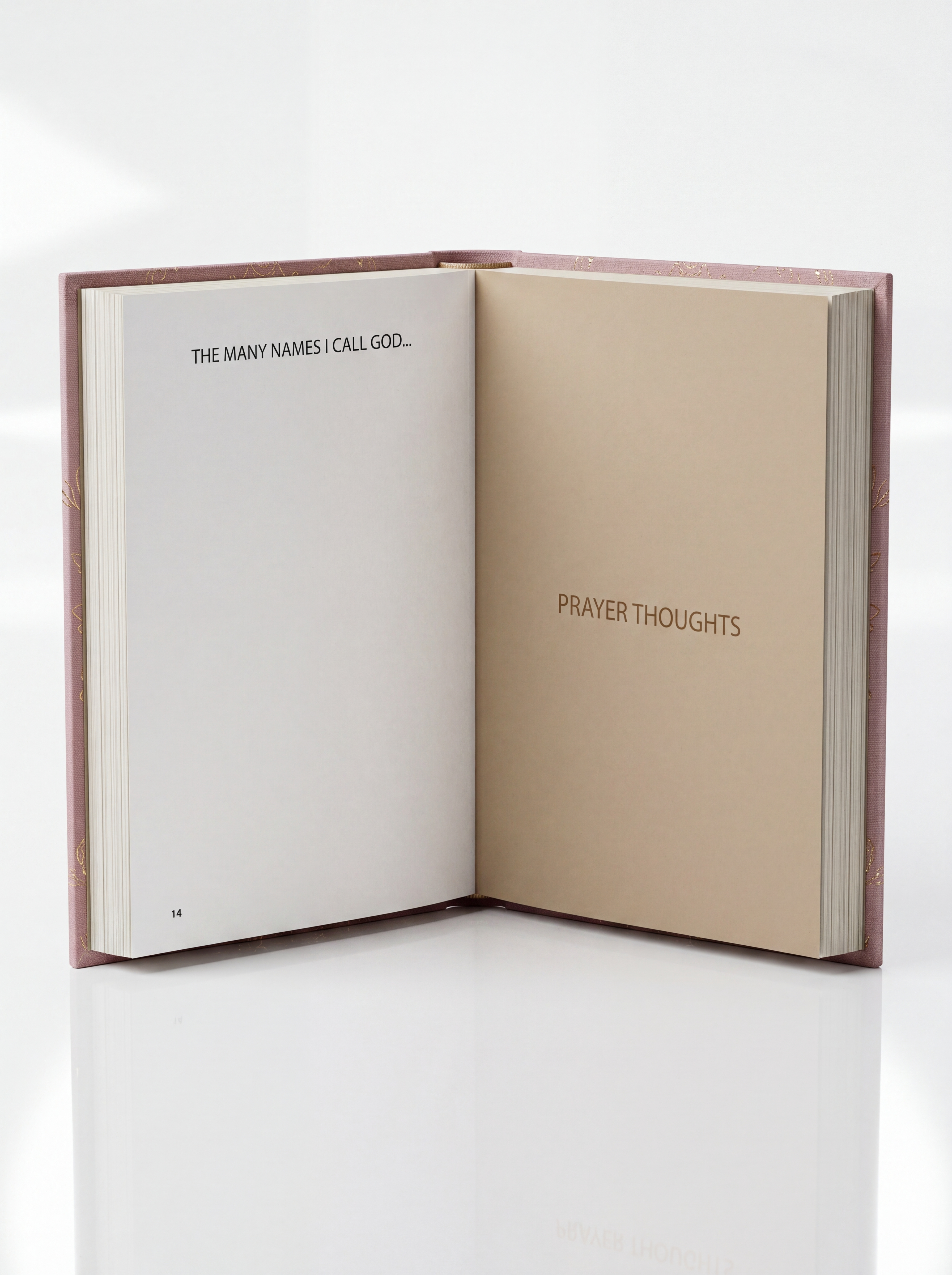 Christian faith and prayer guided journal for women titled Our Talks