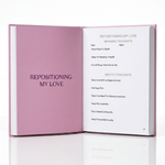 Hardcover guided journal for women who struggle with feeling not enough