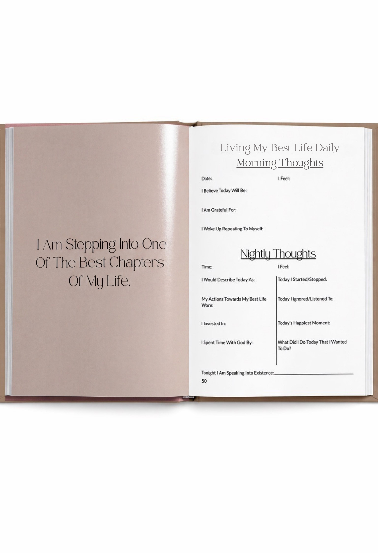 Guided level up journal for women ready to design their best life