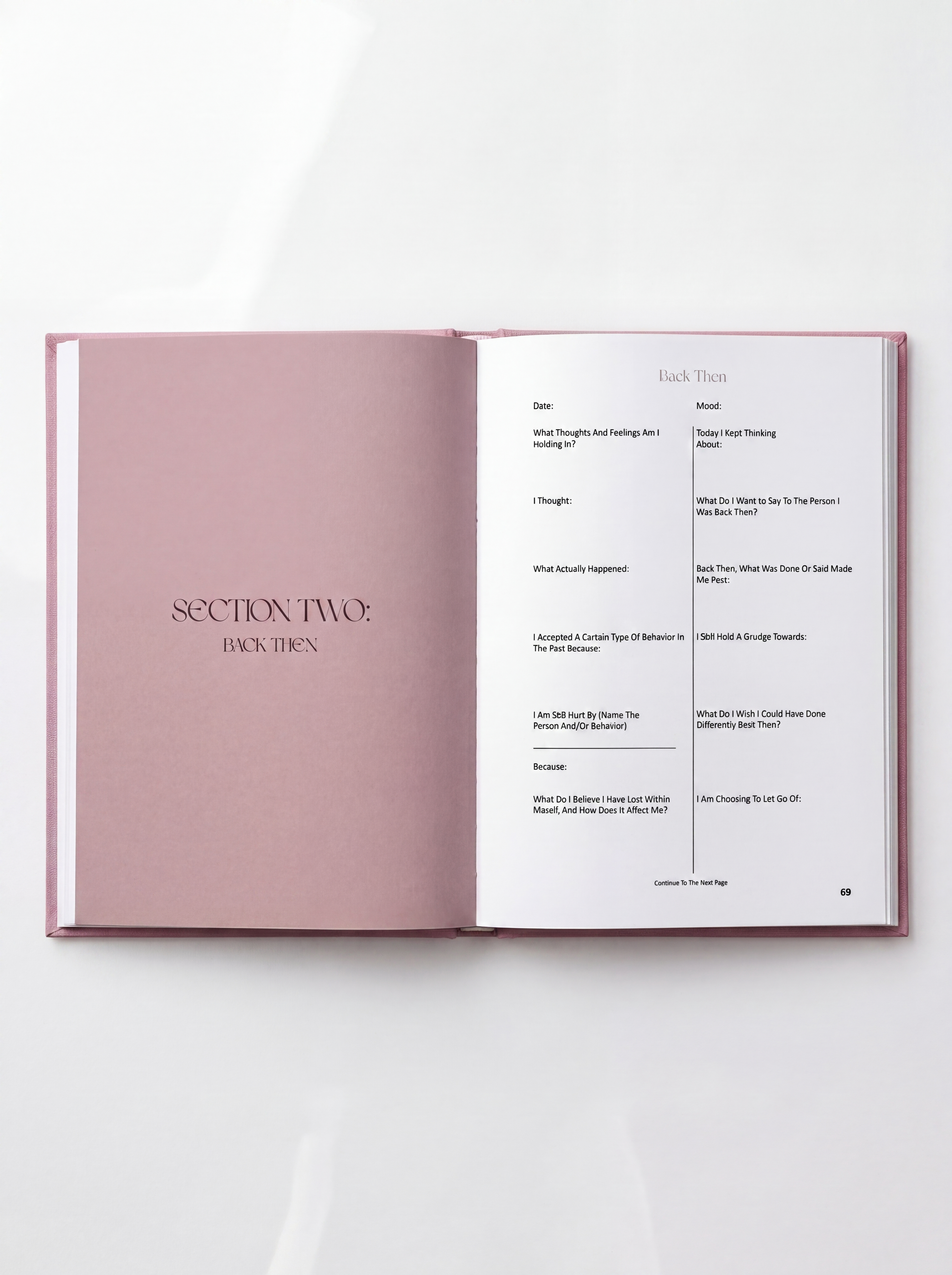 Inner peace and emotional clarity guided journal for women