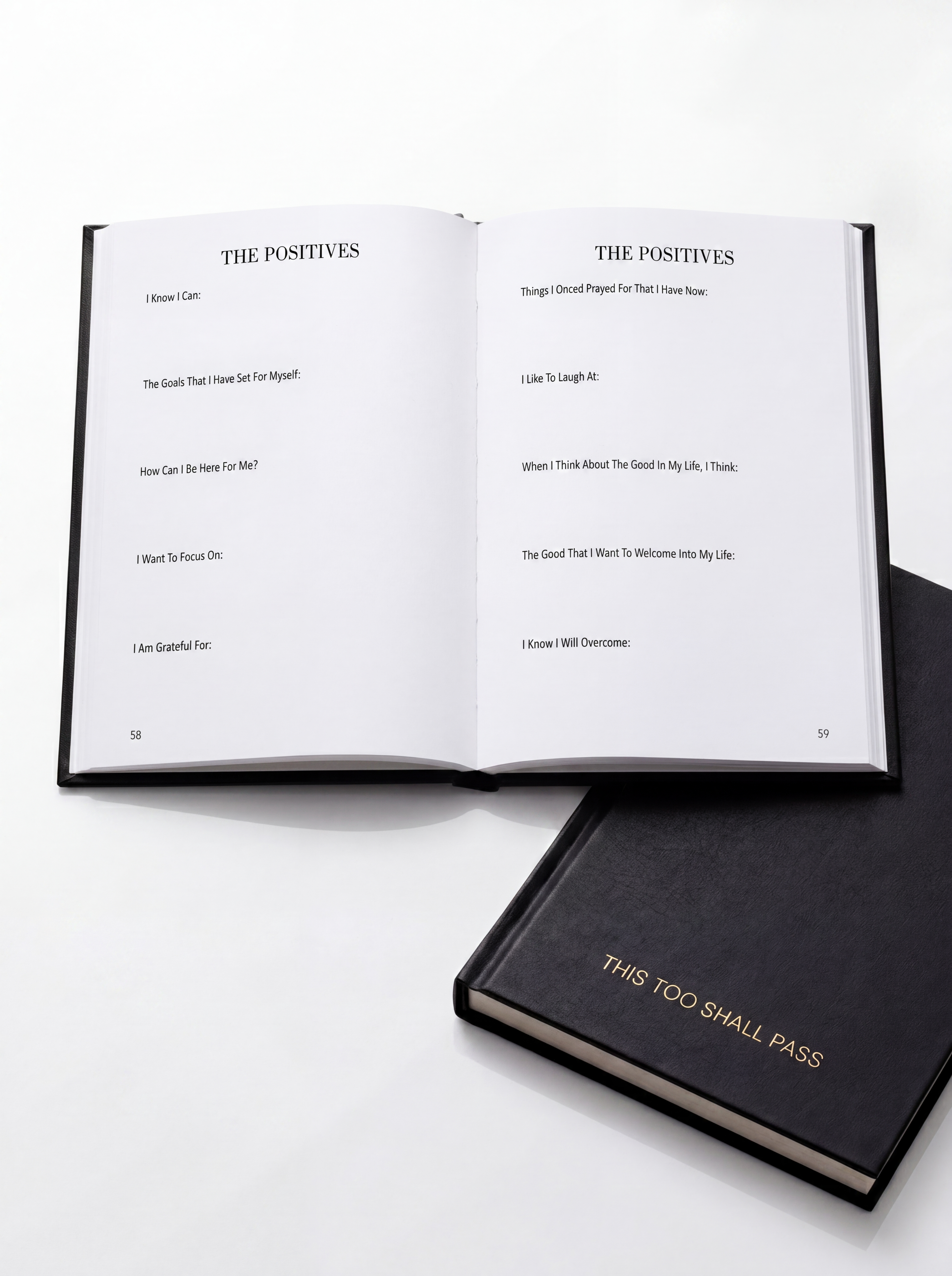 Hardcover guided journal for women navigating hard times and emotional pain