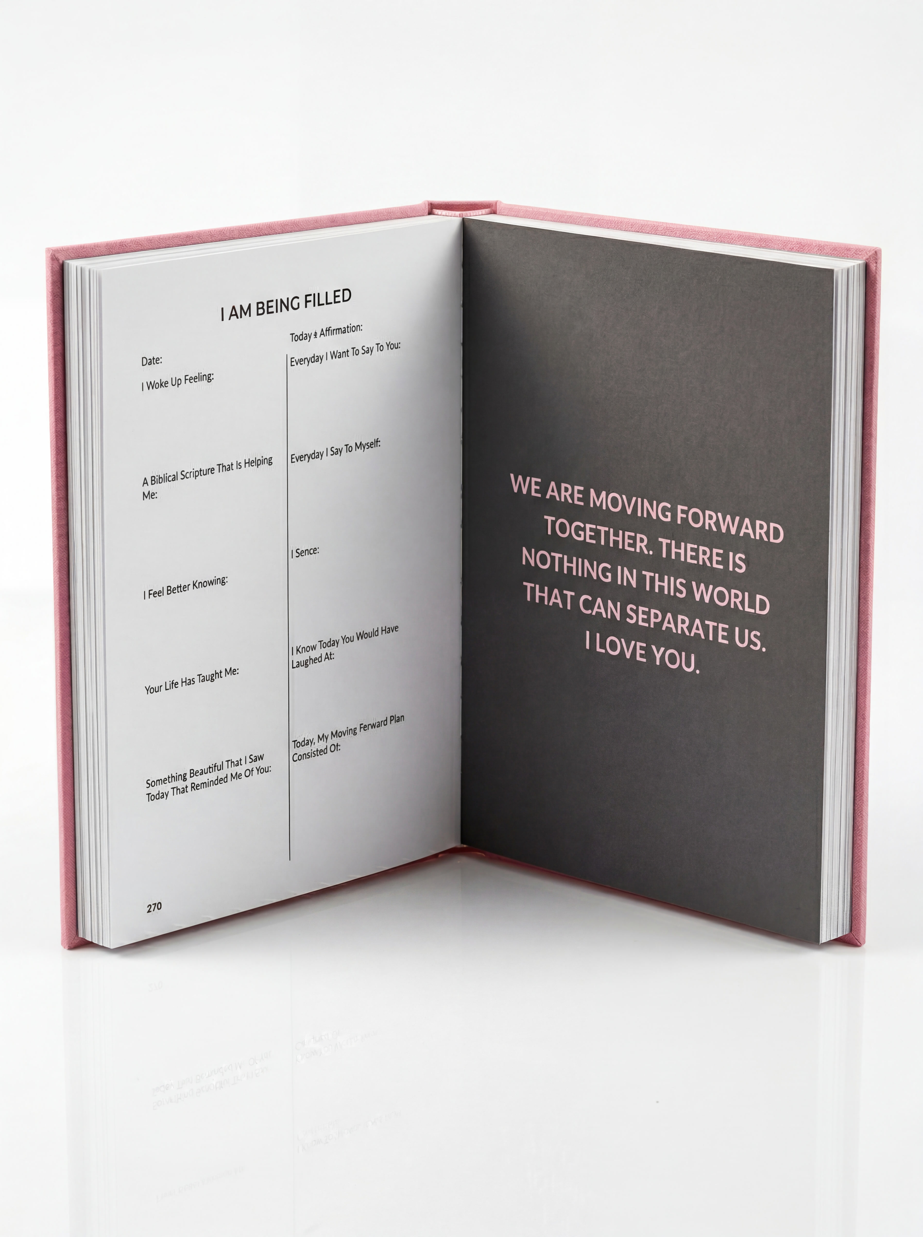 Guided journal for women grieving the loss of a loved one