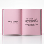 Crowned journal designed for women working through low self-esteem