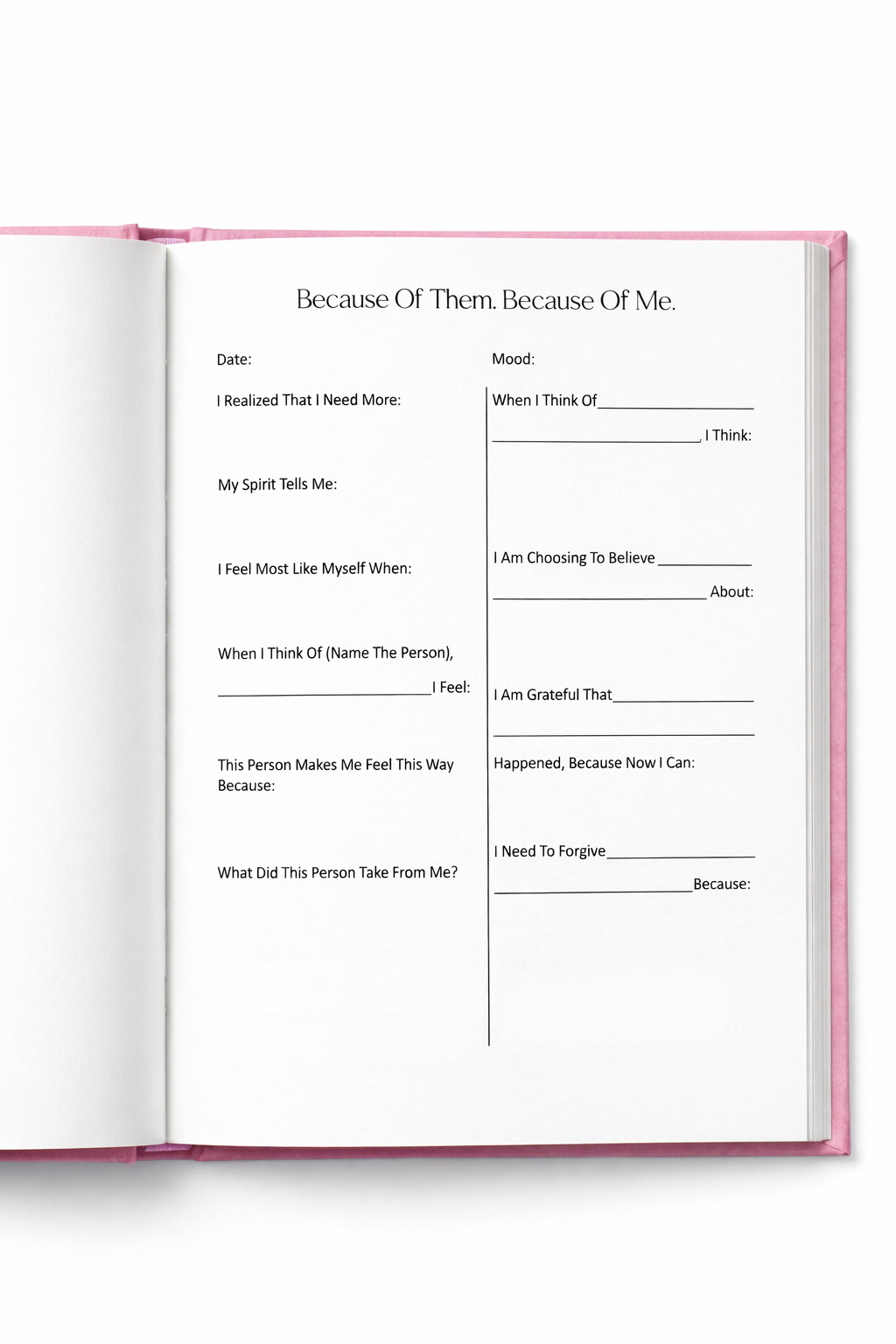 Emotional recovery guided journal for women seeking clarity and healing