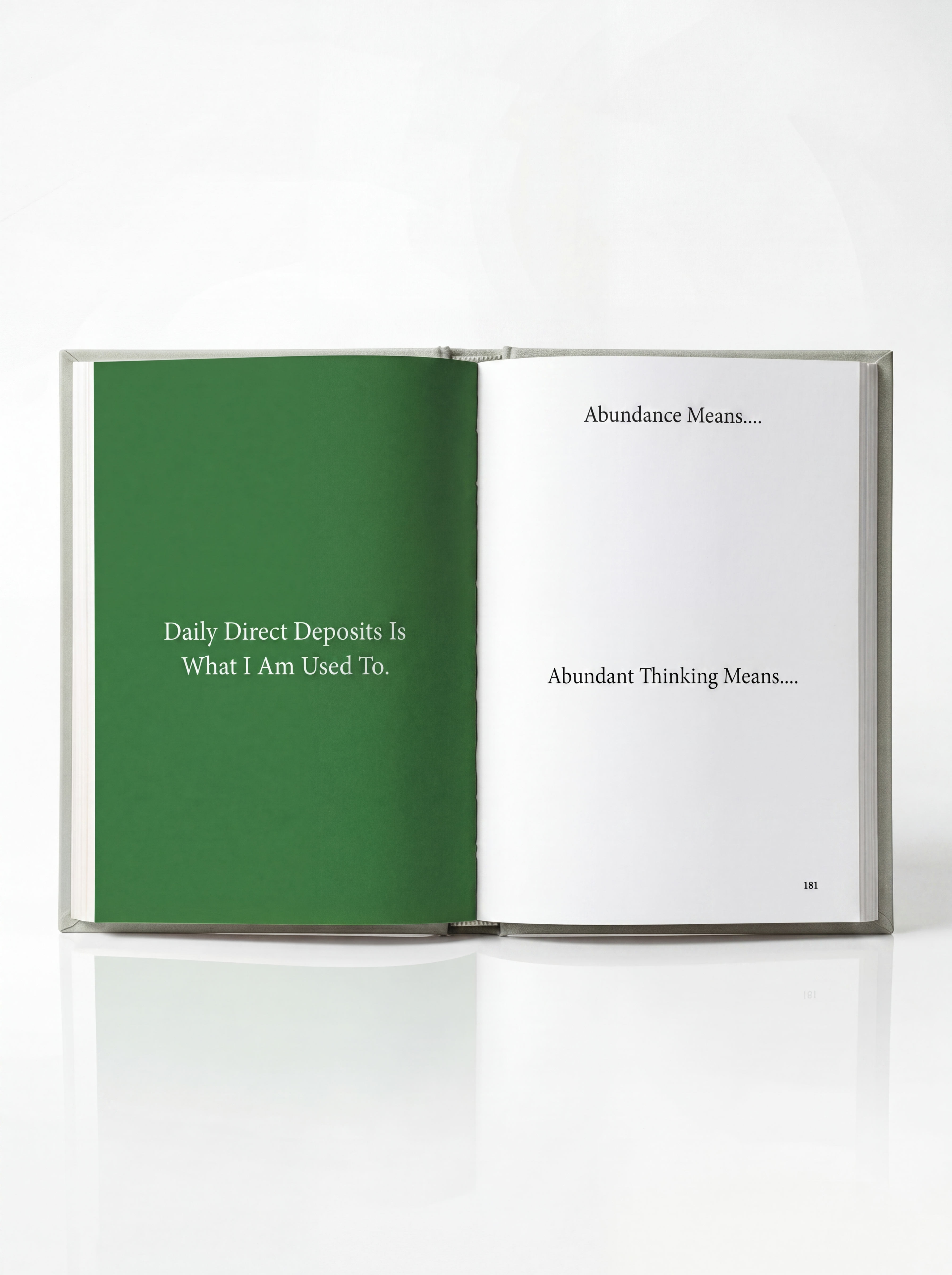 Abundance and wealth mindset guided journal titled Money Does Grow On Trees