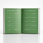 Daily money manifestation guided journal for women titled Money Does Grow On Trees