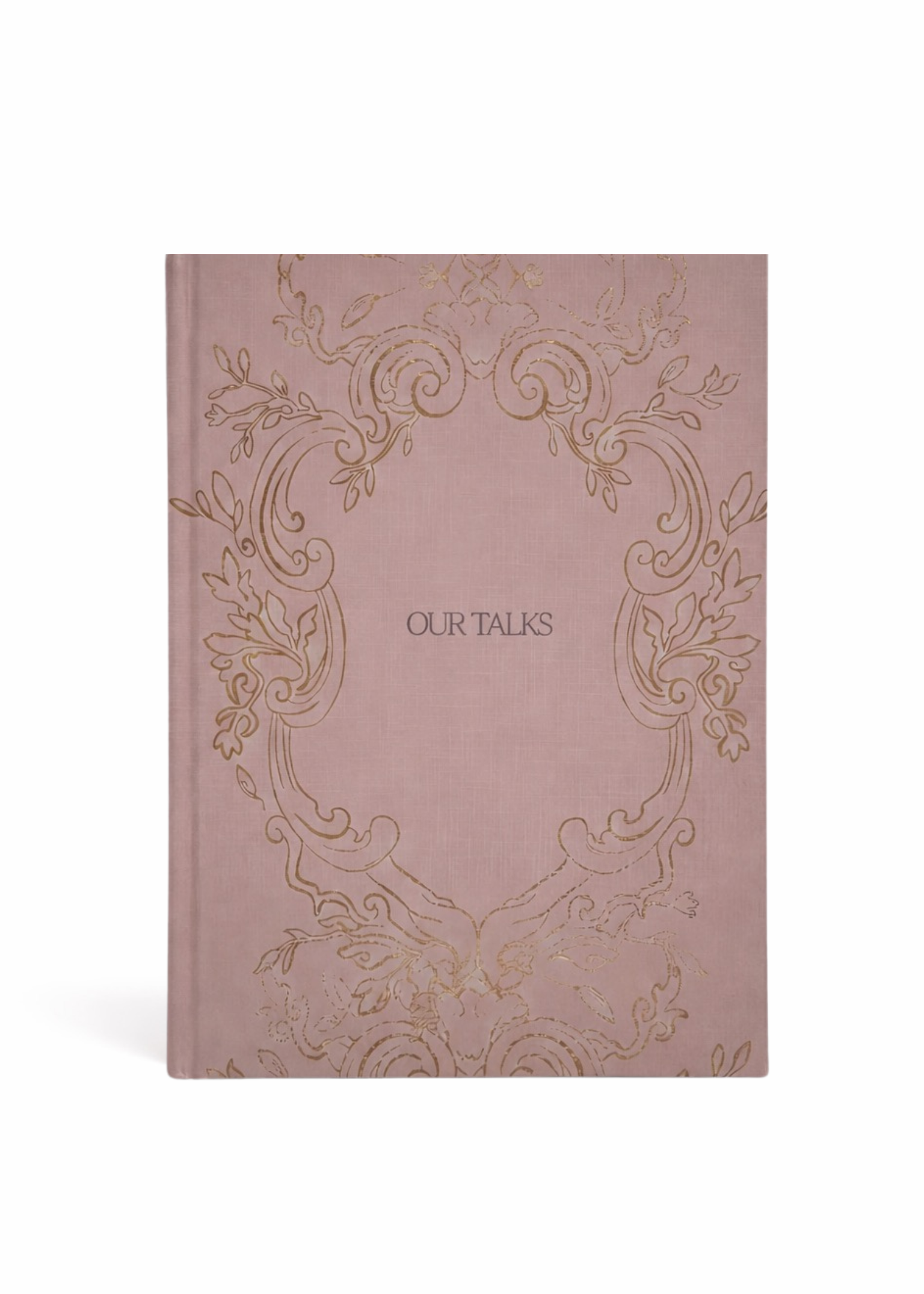 Prayer and faith guided journal titled Our Talks for women