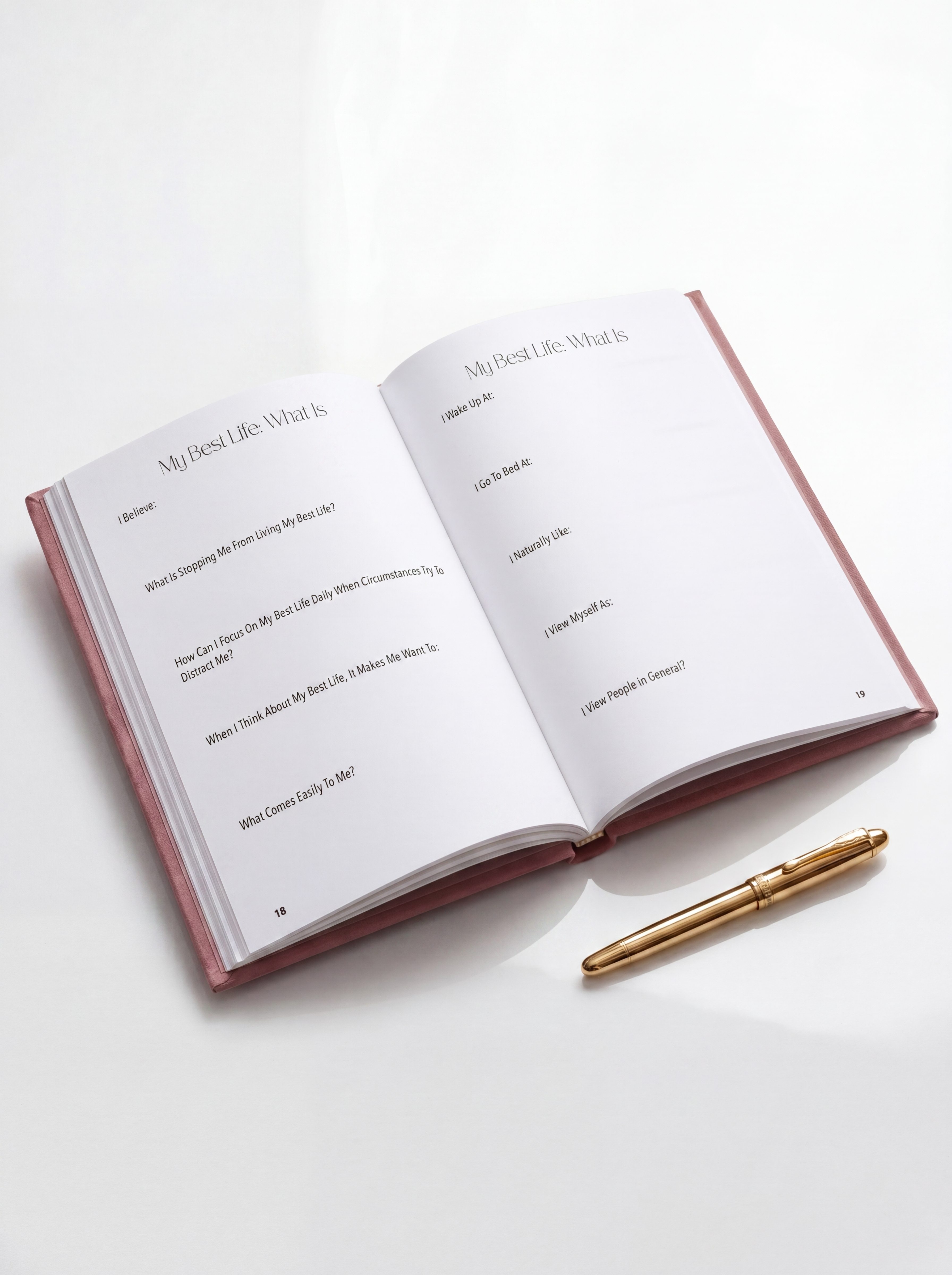 Personal development and life design guided journal for women