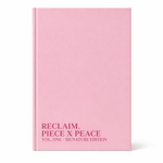 Breakup and heartbreak healing guided journal titled Reclaim Piece x Peace