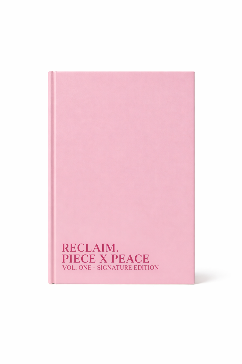 Breakup and heartbreak healing guided journal titled Reclaim Piece x Peace