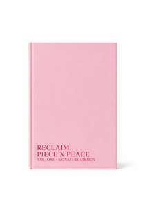 Breakup and heartbreak healing guided journal titled Reclaim Piece x Peace