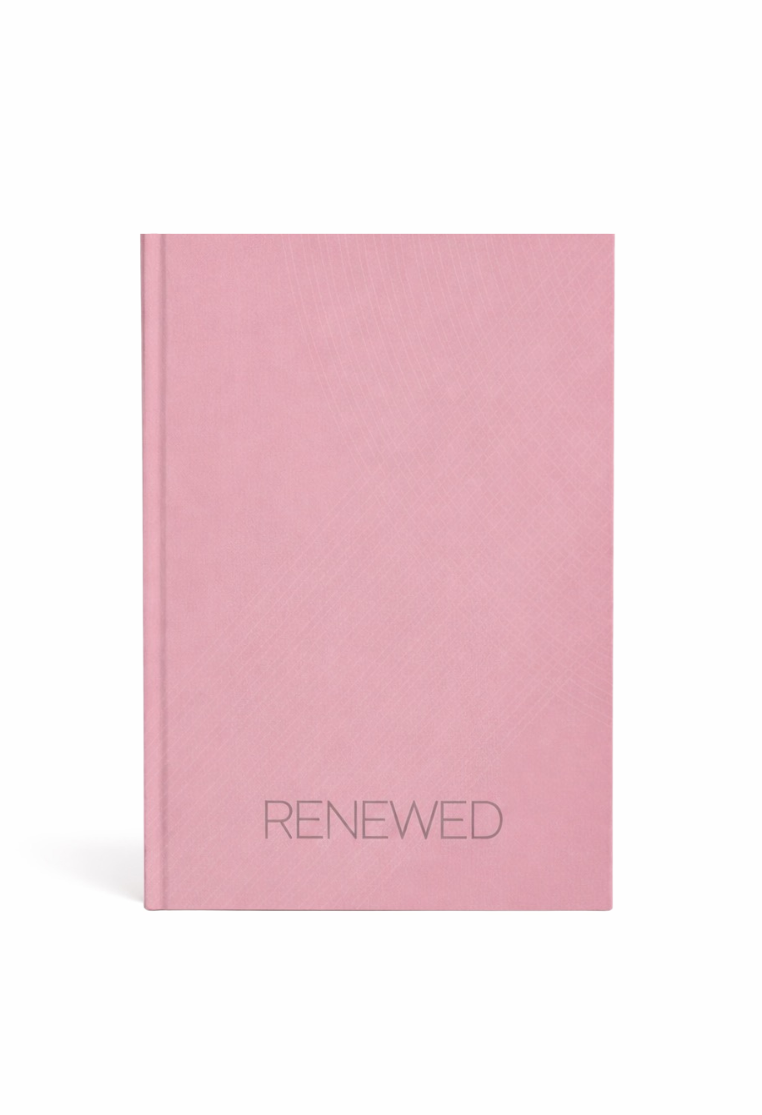 Guided healing journal titled Renewed for emotional clarity and inner peace