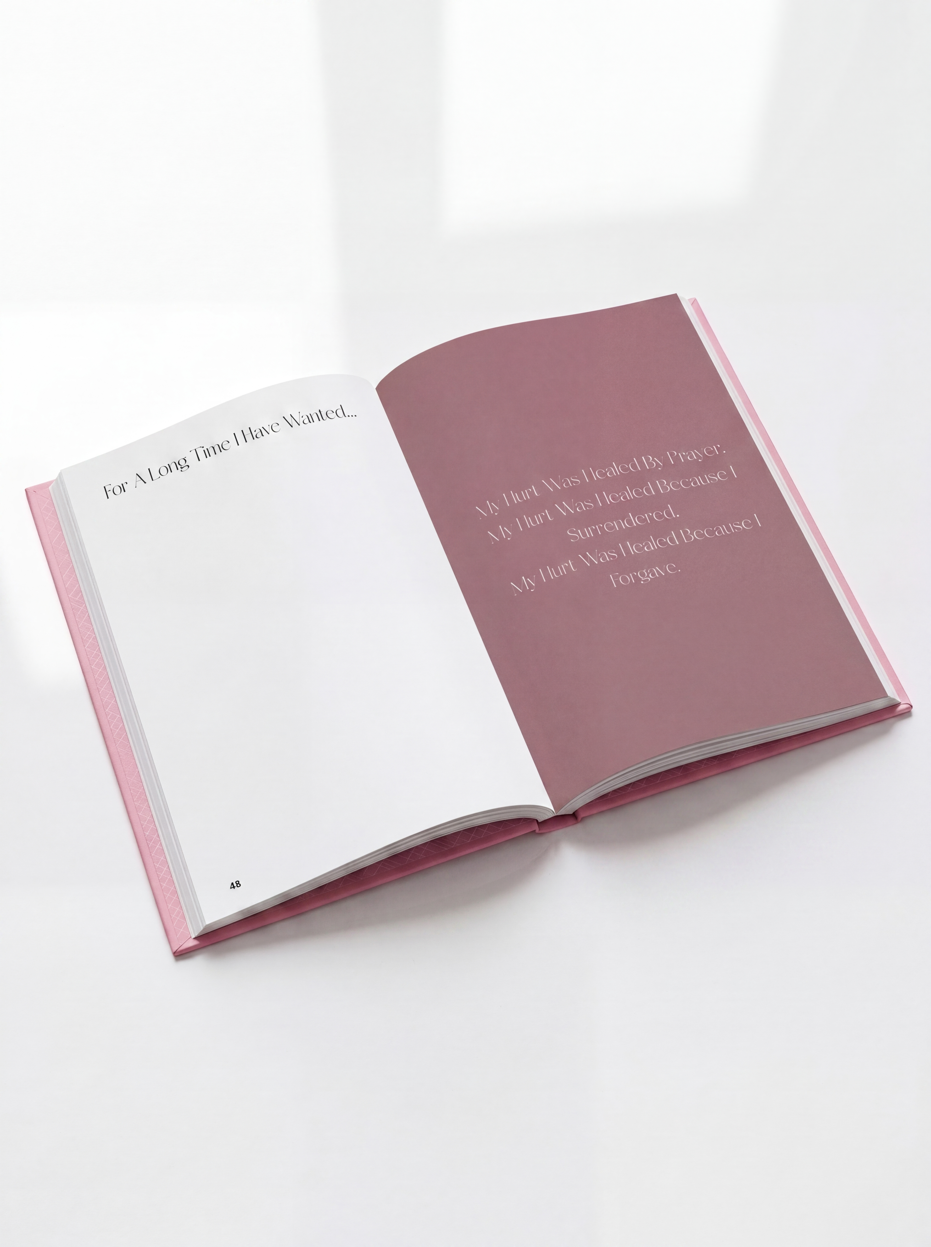 Self-healing and renewal guided journal for women with structured prompts