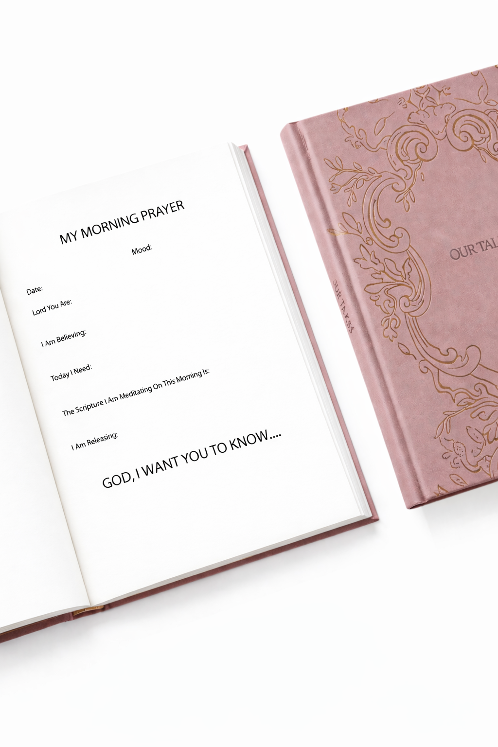 Journal for women who talk to God daily with guided writing prompts