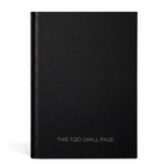 Guided journal titled This Too Shall Pass for women in dark seasons