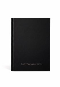 Guided journal titled This Too Shall Pass for women in dark seasons