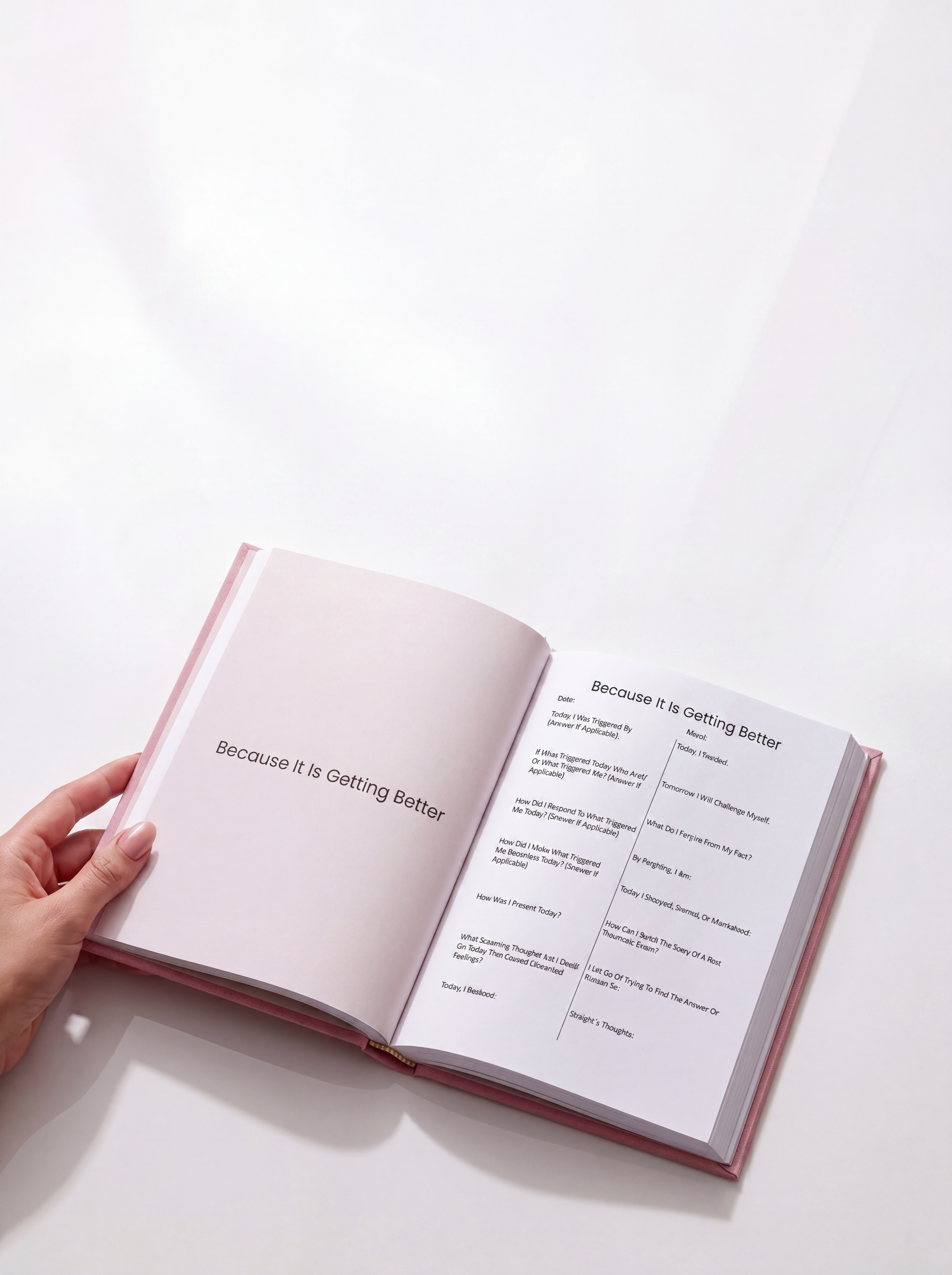 Trauma healing guided journal for women with daily writing prompts