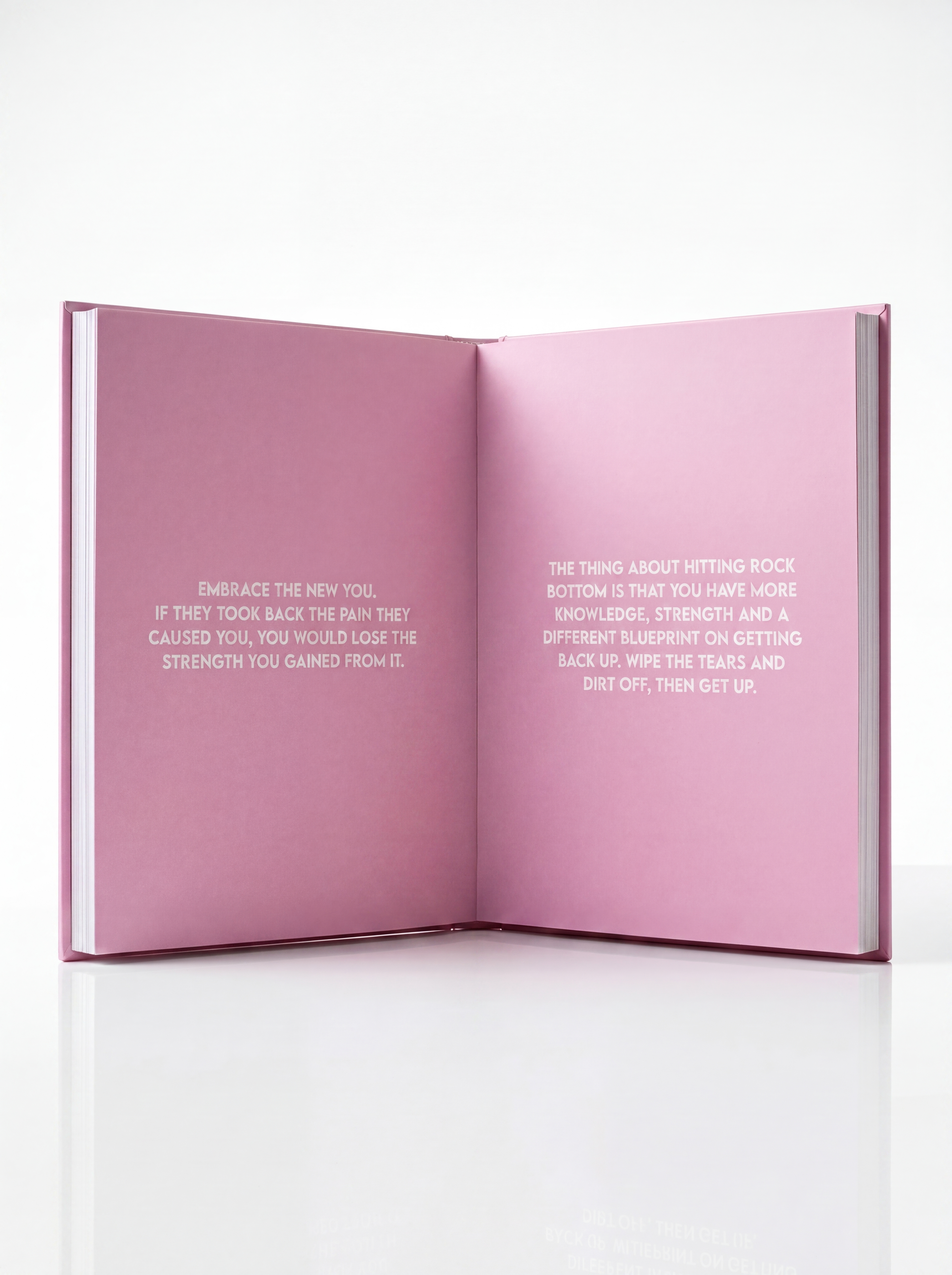 Pink hardcover daily devotional journal for Christian women